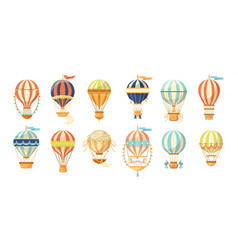 Different Colorful Hot Air Balloons