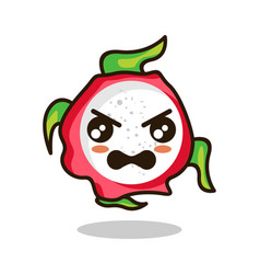 Emoji Dragon Fruit Angry