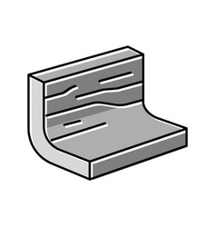 Steel Metal Profile Color Icon