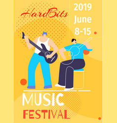 Music Hard Bits Summer Festival Poster With Date