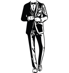 Cartoon male standing human resources design icon Vector Image