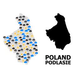 Climate Collage Map Podlasie Province