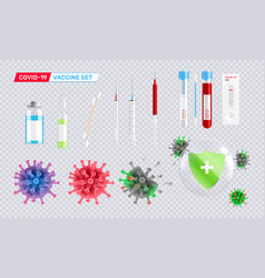 Coronavirus Vaccine Icon Set