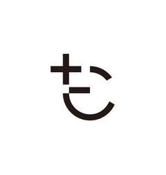 Letter E Plus Uppercase Logo