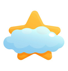 Lullaby Star Under Cloud Icon Cartoon Mom