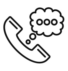 Phone Call Icon Outline Contact Customer