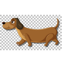 Dachshund Dog Cartoon Character