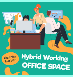 Hybrid Working Space Lightning Fast Wifi