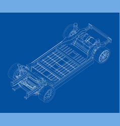 Electric Car Chassis With Battery