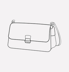 Baguette Bag Icon Line Element