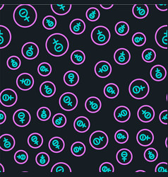 Line Venus Symbol Icon Isolated Seamless Pattern