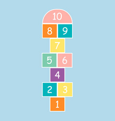 With Hopscotch Game