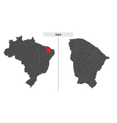 Map Of Ceara State Of Brazi