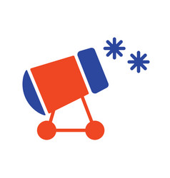 Snow Cannon Icon Winter Sign