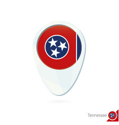 Usa State Tennessee Flag Location Map Pin Icon