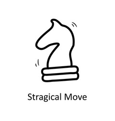 Strategic Move Outline Icon Design