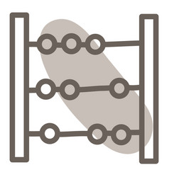 Teaching Abacus On A White Background