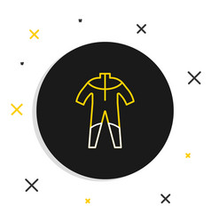 Line Wetsuit For Scuba Diving Icon Isolated