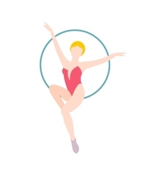 Woman Trapeze Artist Flat Icon