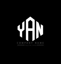 Yan Letter Logo Design With Polygon Shape