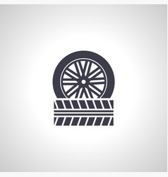 Car Tire Icon Set New Wheel