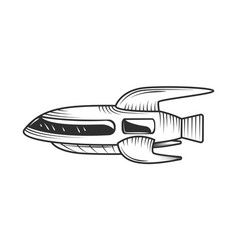 Spaceship Icon Isolated