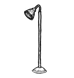 Floor Lamp On White Background