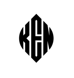 Ken Circle Letter Logo Design