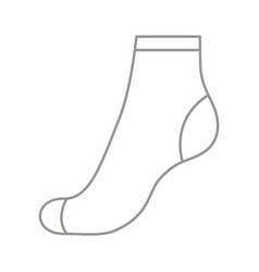 Sock For Woman Outline Template Sport