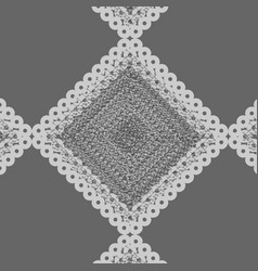 Geometric Pattern Of Grey Textured Diamond