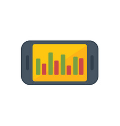 Graph Chart Icon Flat Business People