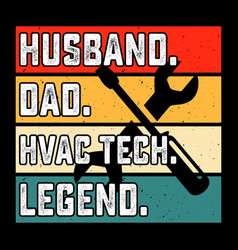 Hvac Tech Grandpa Fathers Day T-shirt Design