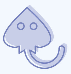 Icon Manta Ray Related To Sea Symbol Two Tone