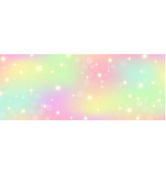 Rainbow Unicorn Background Pastel Pink Color Sky