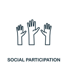 Social Participation Icon From Crowdfunding