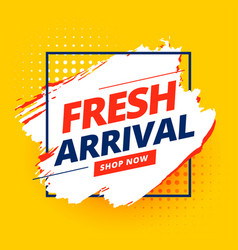 Fresh New Arrival Shopping Banner Template