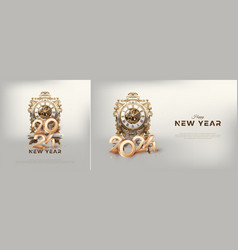 Happy New Year 2024 Cover Design Poster