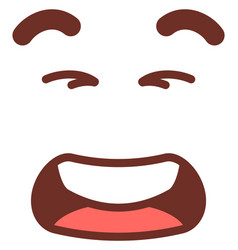 Laughing Face Expression Comic Emoji Cartoon