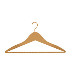 Clothes Coat Wooden Hanger With Trendy Grain