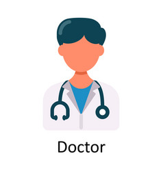 Doctor Flat Icon Design Medic