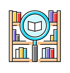 Library Research College Teacher Color Icon