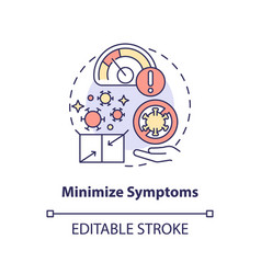 Minimize Symptoms Concept Icon