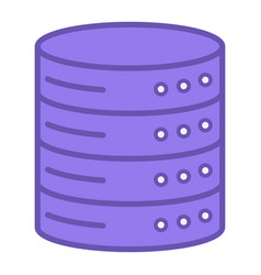 Colored Database Icon Of Information