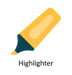 Highlighter Flat Icon Design