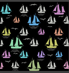 Sailboat Seamless Pattern