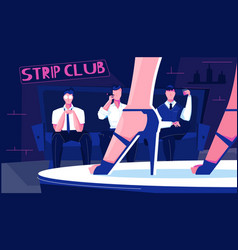 Strip Club Flat Composition