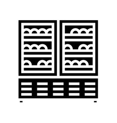 Wine Refrigerator Glyph Icon