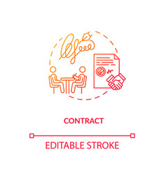 Contract Creative Brief Concept Icon Legal