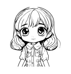 Cute Little Girl Anime Manga Cartoon Graphic