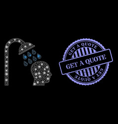 Distress Get A Quote Stamp And Glowing Mesh Head